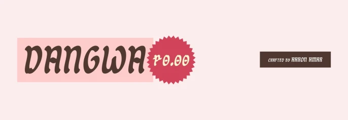 Dangwa Free - Brush Typeface