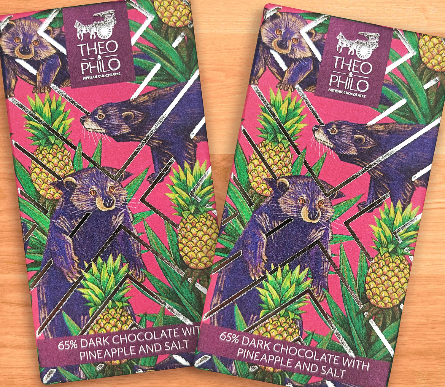Theo & Philo: 65% Dark Chocolate with Pineapple and Salt